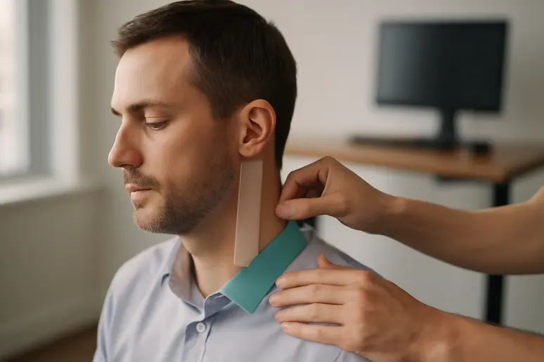 เทปบำบัดกล้ามเนื้อ: นวัตกรรม & รักษาออฟฟิศซินโดรม